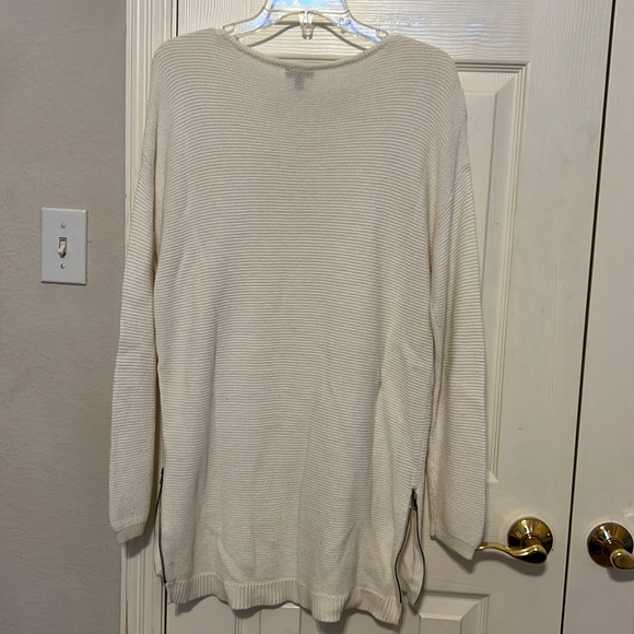 Talbots cream knit tunic - Picture 3 of 3